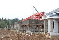 Квартал №4.1. Устройство кровли. Монтаж стропильной системы, обрешетка